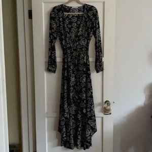 Bobbi Rocco flower wrap hi low dress - size M